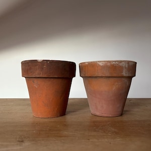 Two Antique Terracotta Pot 4 1/2 inch Flower Pot