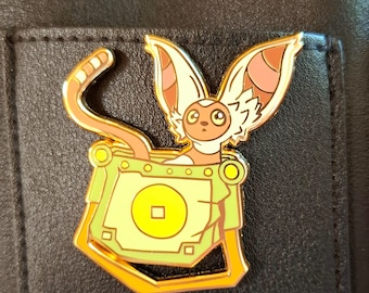 Lemur Inside Bag - Cute Momo Avatar Enamel Pin