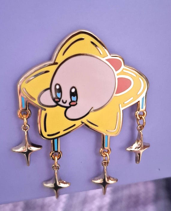 Kirby in Star - Videogame Enamel Pin