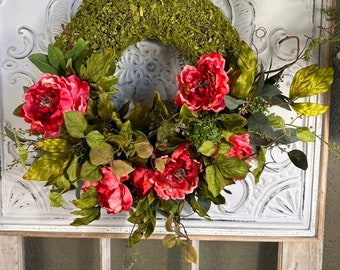 Moss Spring Floral Wreath