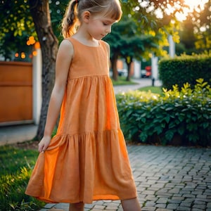 PDF Set Of 4 Kids Dress Pattern, Girls Dress Sewing Patterns, Size:2-16Age | A0-A4-USLETTER | image 2