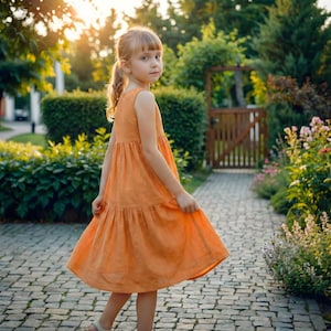 PDF Set Of 4 Kids Dress Pattern, Girls Dress Sewing Patterns, Size:2-16Age | A0-A4-USLETTER | image 6