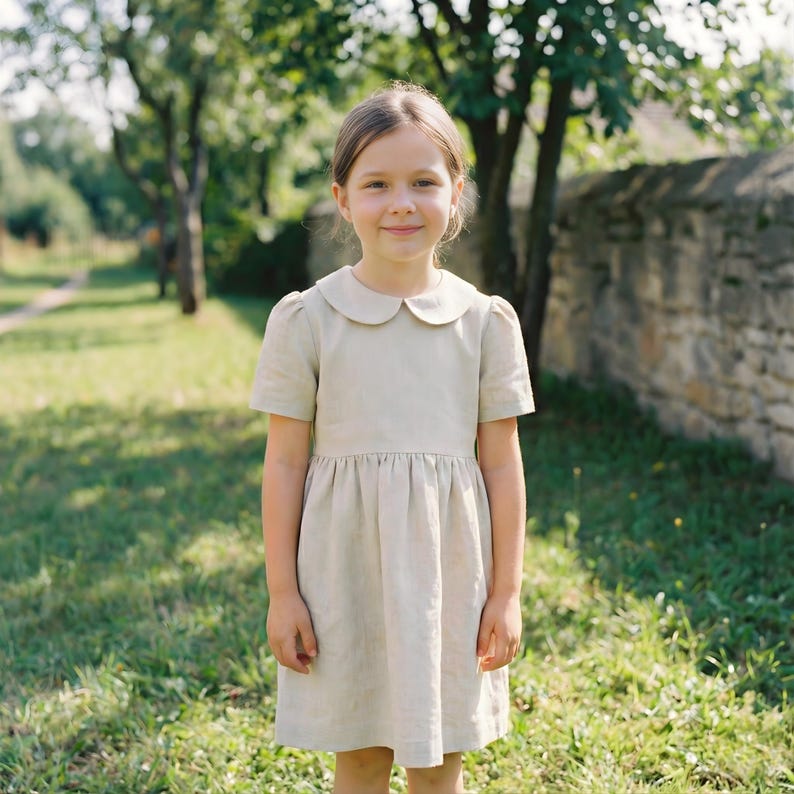 Kids Dress Sewing Pattern, Girls Sewing Patterns, Peter Pan Toddler Dresses, Size:2-16Age | A0-A4-USLETTER | image 2