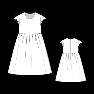 Kids Summer Dress Pattern, Girls Dress Sewing Patterns, Toddler Dresses, Size:2-16 Age | A0-A4-USLETTER | image 7