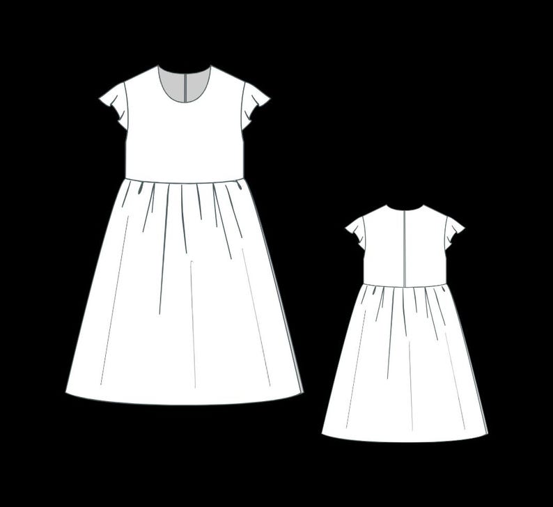 Kids Summer Dress Pattern, Girls Dress Sewing Patterns, Toddler Dresses, Size:2-16 Age | A0-A4-USLETTER | image 7