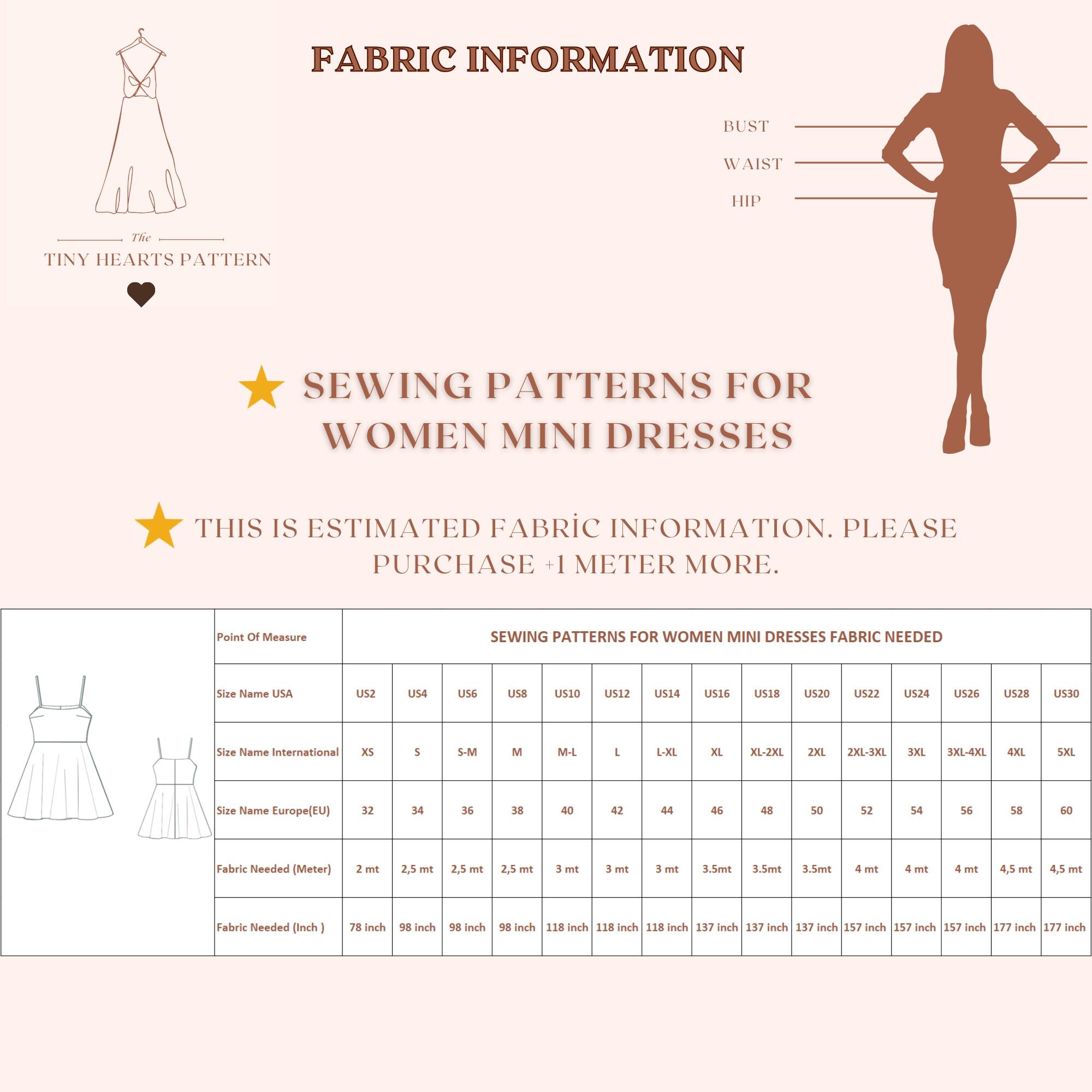 short dress length measurement Terran Mini Dress Size Chart DE LA VALI OFFICIAL