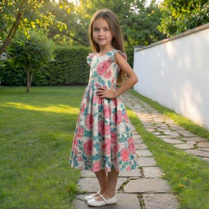 Kids Summer Dress Pattern, Girls Dress Sewing Patterns, Toddler Dresses, Size:2-16 Age | A0-A4-USLETTER | image 6