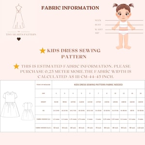 Kids Dress Sewing Pattern, Girls Sewing Patterns, Peter Pan Toddler Dresses, Size:2-16Age | A0-A4-USLETTER | image 8