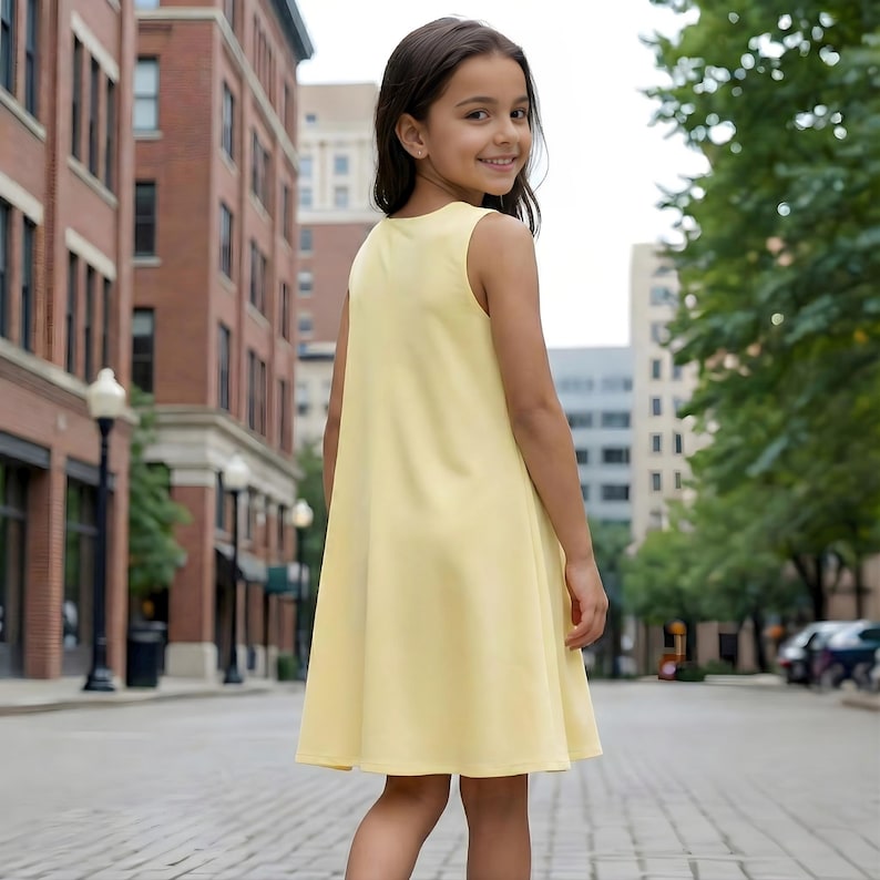 PDF Set Of 4 Kids Dress Pattern, Girls Dress Sewing Patterns, Size:2-16Age | A0-A4-USLETTER | image 7