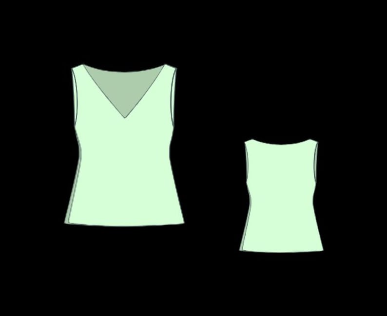 Puede incluir: Dos tops sin mangas de color verde claro. Uno tiene cuello en V, el otro tiene cuello redondo. Ambos tops tienen una silueta ajustada y se representan sobre un fondo negro. Los tops tienen un dise&ntilde;o simple y minimalista.