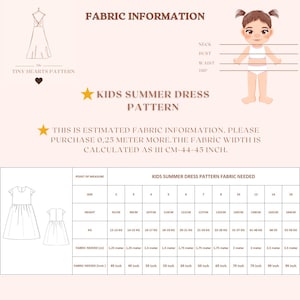 Kids Summer Dress Pattern, Girls Dress Sewing Patterns, Toddler Dresses, Size:2-16 Age | A0-A4-USLETTER | image 8