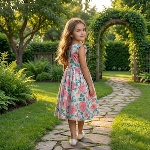 Kids Summer Dress Pattern, Girls Dress Sewing Patterns, Toddler Dresses, Size:2-16 Age | A0-A4-USLETTER | image 5