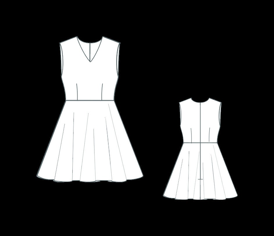 prom dress template Tube Mermaid Maxi Sewing Pattern Patterns For Less up detailing Free Prom Dress Event Flyer
