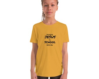 Jezus in scholen Unisex kinder/jeugd T-shirt