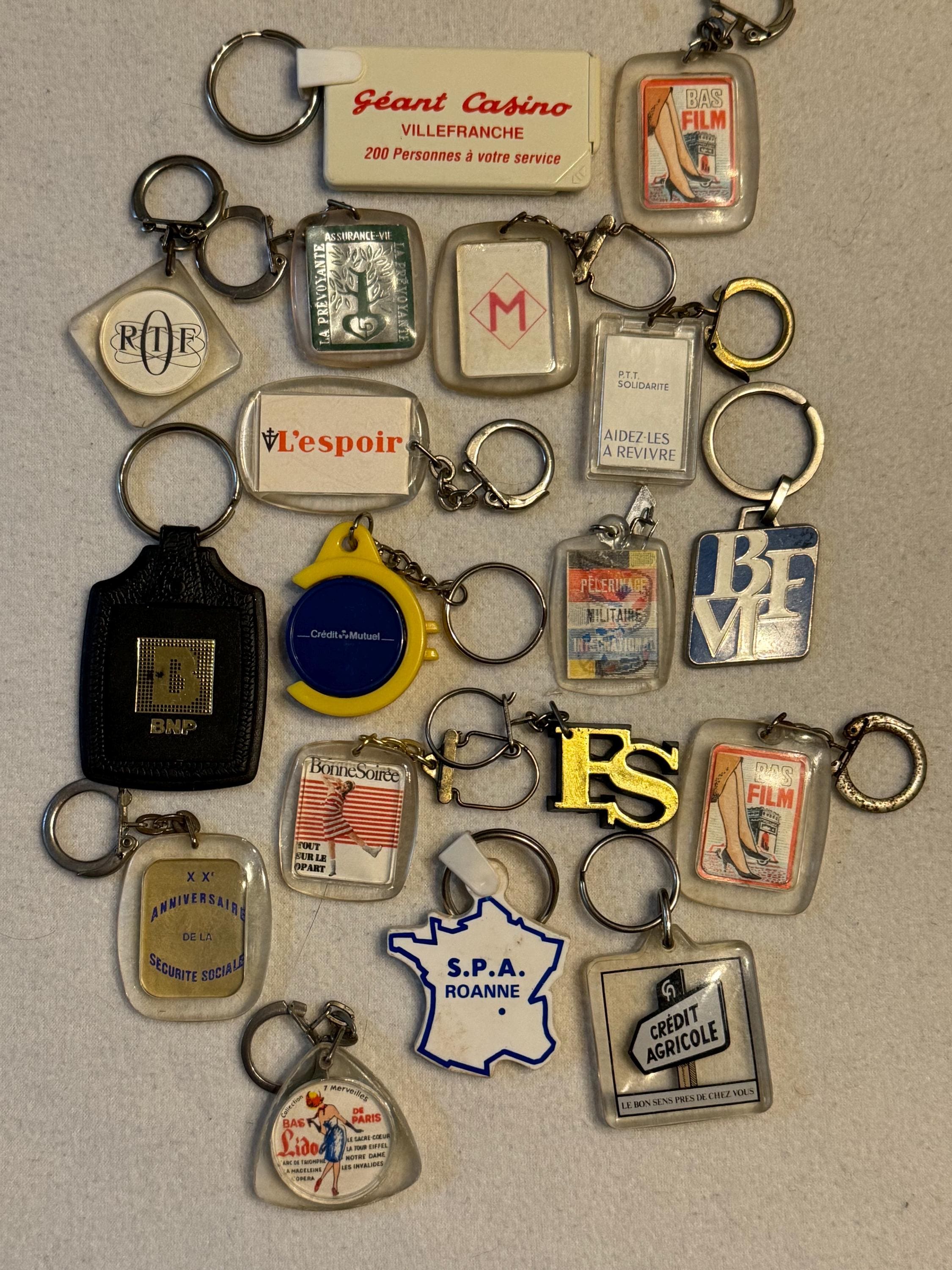 Vintage Key Rings - Keychain - 162 - Pack of 127 Press - Candy