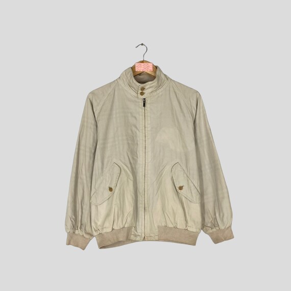 Vintage Rare VAN JAC Light Jacket Full Zipper Plain Van Jac Windbreaker Full Zipper Jacket Van Jac Cream Colour Full Zipper Jacket Unisex