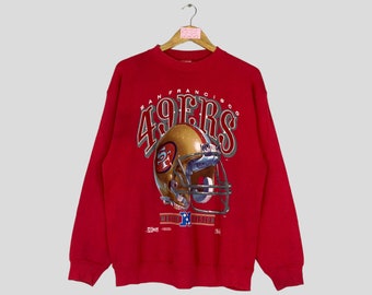 Vintage seltene SAN FRANCISCO 49ers Rundhals-Sweatshirt Großes Logo San Francisco 49ers Pullover Pullover San Francisco Pullover Unisex Große Größe