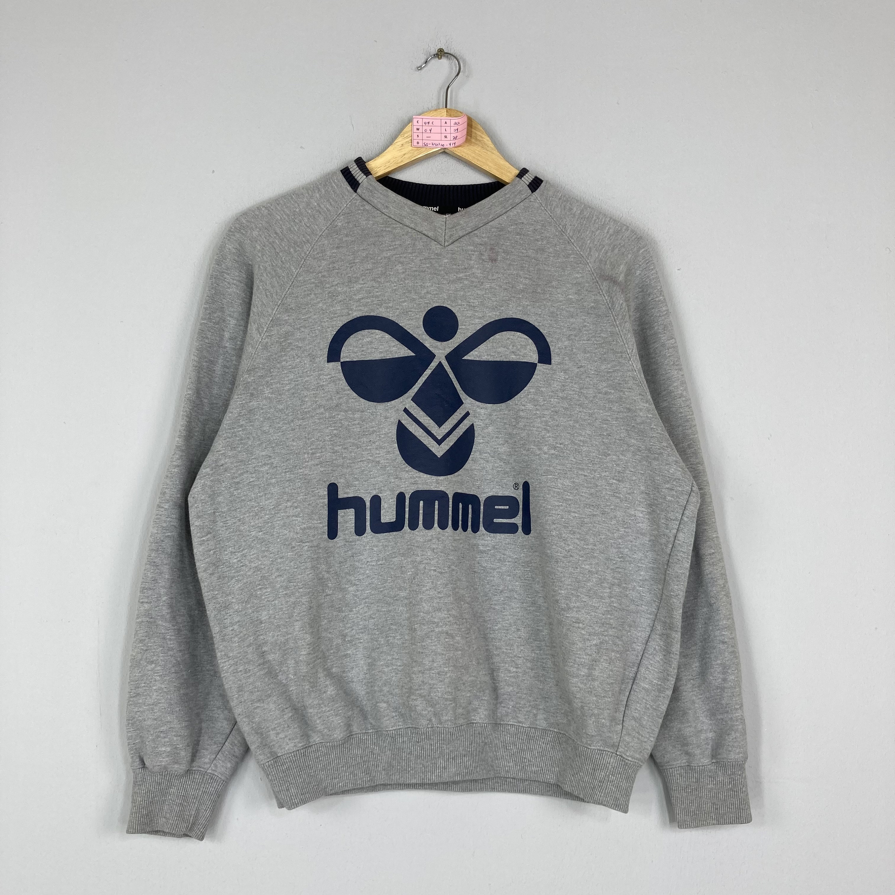 Vintage Rare HUMMEL Crewneck Sweatshirt Big Logo HUMMEL Jumper Pullover HUMMEL Sweater Grey Colour Unisex Large Size Etsy Canada