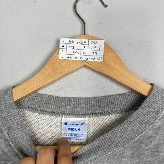 Vintage Rare CHAMPION Crewneck Sweatshirt Big CHAMPION Jumper Pullover Champion Sweater Grey Colour Unisex Medium Size Etsy UK