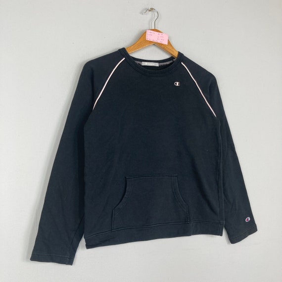 Champion sueter negro mujer sales