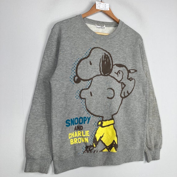 Felpa girocollo vintage rara SNOOPY CHARLIE BROWN con grande logo Snoopy e Charlie Brown maglione pullover Snoopy e Charlie unisex Etsy Italia