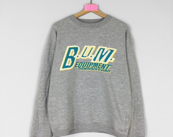 Vintage Rare BUM Equipment Crewneck Sweatshirt Gros Logo Bum Equipment Pullover Bum Equipment Pull Unisexe Moyenne Taille