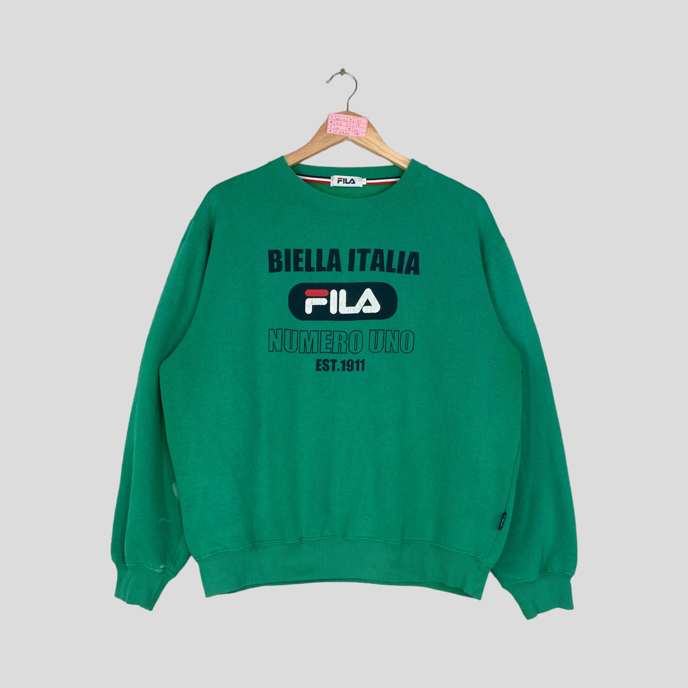 Green fila jumper hotsell