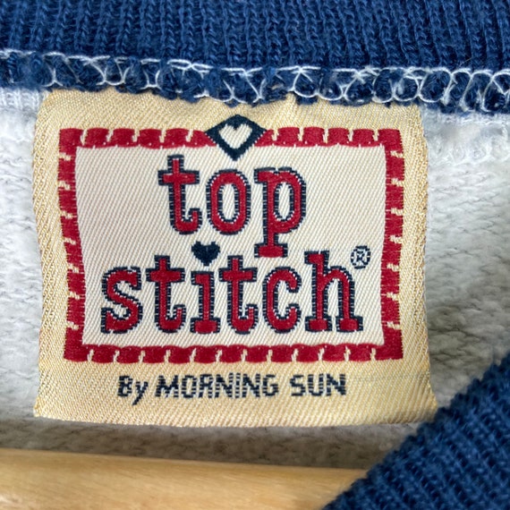 Vintage Rare TOP STITCH By Morning Sun Crewneck S… - image 7