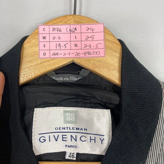 Vintage Rare GIVENCHY Full Zipper Striped Sweatshirt Small Logo GIVENCHY Jumper Pullover GIVENCHY Sweater Black Unisex X Large Size