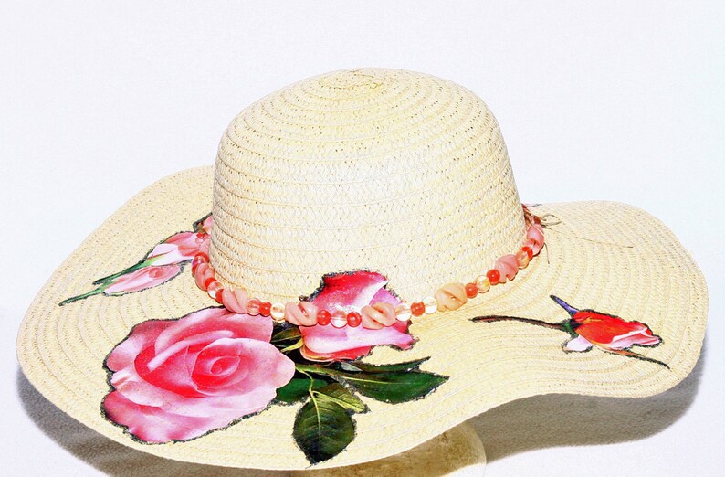 rose floppy hat