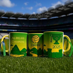 Kerry All-Ireland Football Champions 2025 Mug – 11oz | Limited Edition Kingdom Keepsake