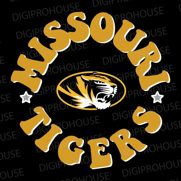 Mizzou Tiger Streifen SVG Digitaler Download