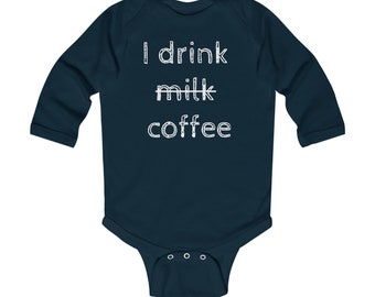 Coffee Onesie®, I drink Coffee Onesie, Cute Baby Clothes, Unisex Baby Shower Gift, Baby Bodysuit, Coffee Baby Bodysuit, Unisex Baby Gift