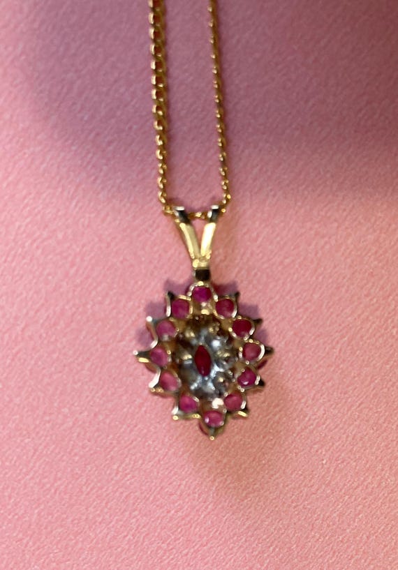 Ruby ring and Necklace Set - image 3