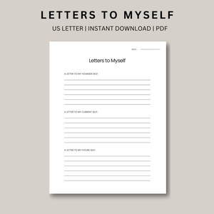 Cartas para mim mesmo, amor próprio, avisos positivos do diário, crescimento pessoal, autorreflexão, PDF