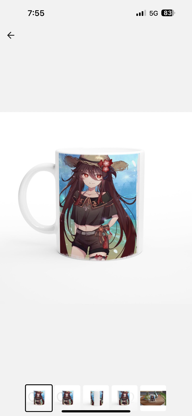 Beautiful Anime Redesigned Image On Mug 11oz zdjęcie 1