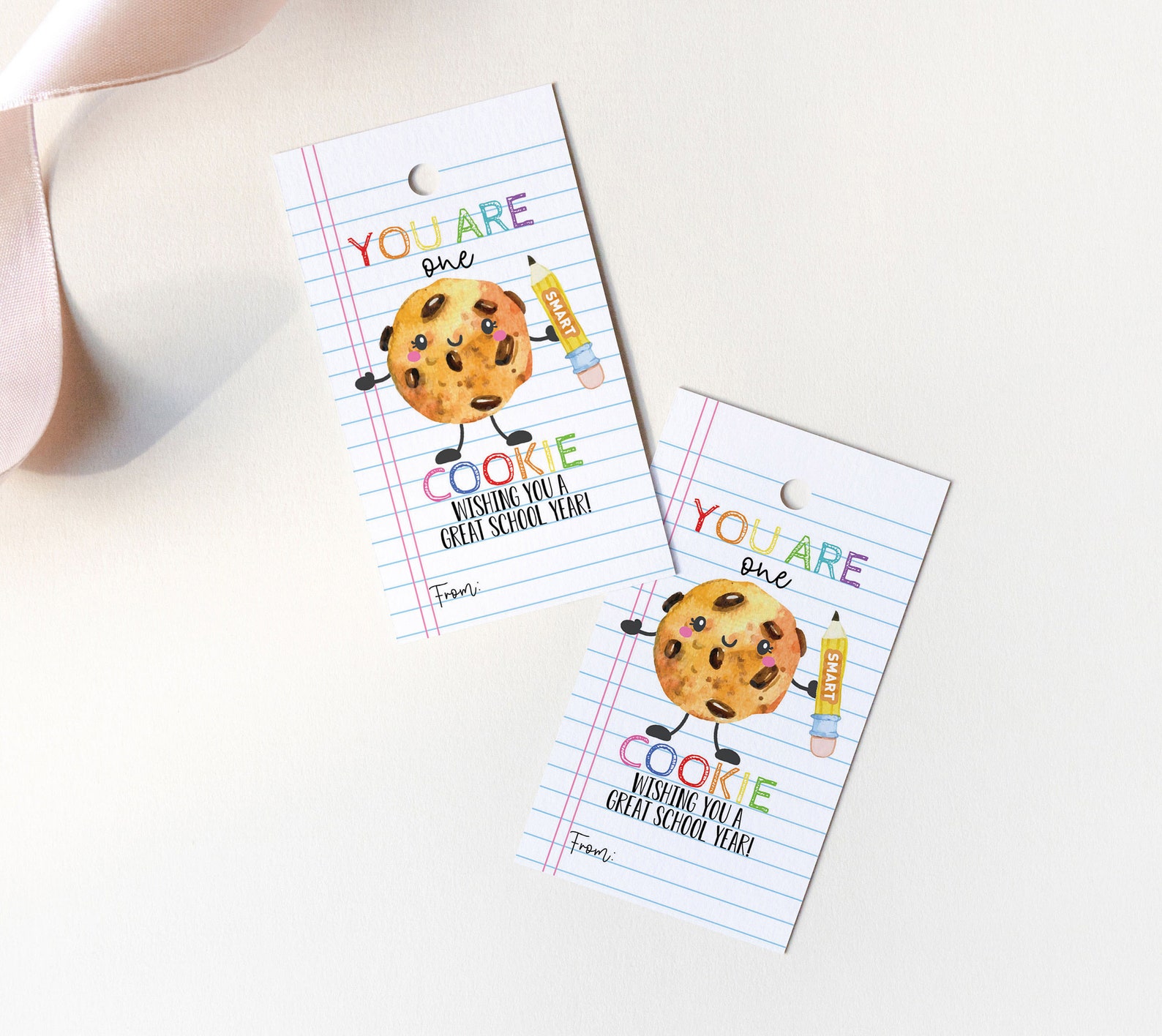 You Are One Smart Cookie Tag, Printable First Day of School Favor Tags ...