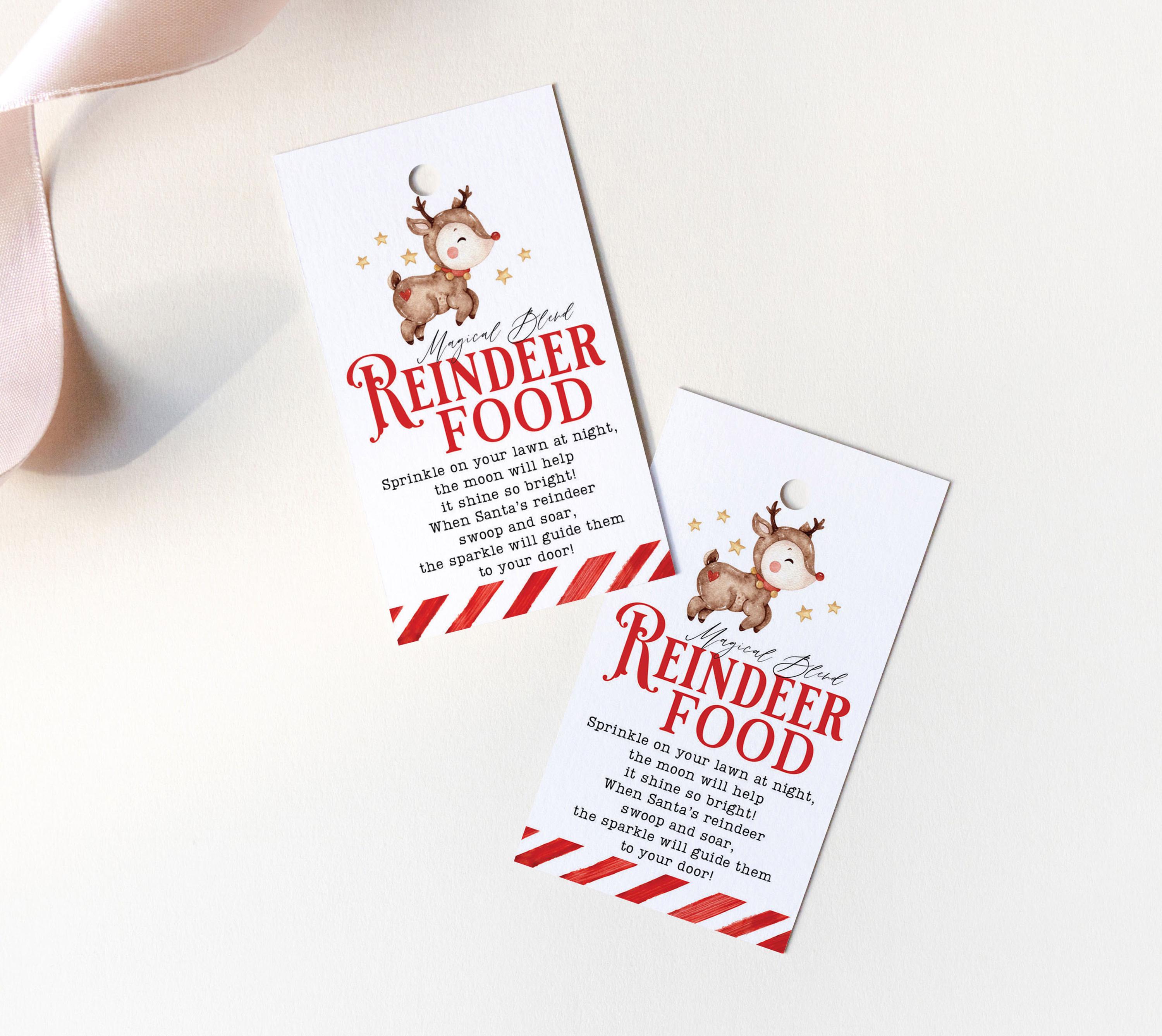 100-teiliges Rentierfutter-Set – Mit Transparenten Reagenzgläsern & Karten, Weihnachts-Tradition Für Die Ganze Familie