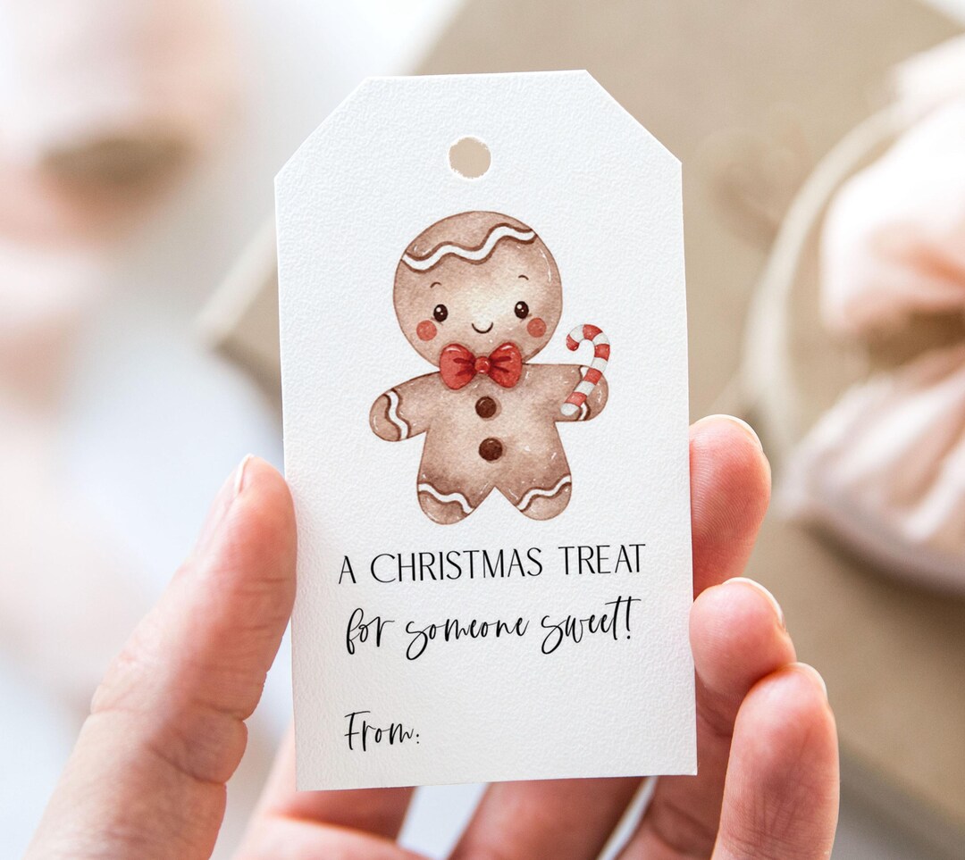 A Christmas Treat for Someone Sweet Tag, Printable Merry Christmas ...