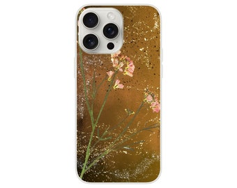 Flexi Case with floral pattern I Phone 15 pro max