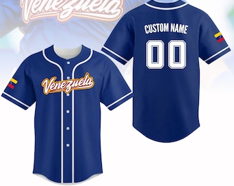 Camiseta de béisbol personalizada de Venezuela, camiseta del Mundial de Béisbol 2026, camiseta de Venezuela, Venezuela Libre, camiseta del equipo de Venezuela