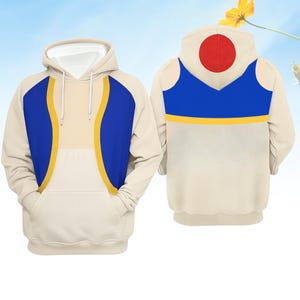 Toad Costume Hoodie, Mushroom Character Cosplay Hoodie For Fans, Cute Kawaii Unisex Hoodie, Game Hoodie For Him, Toad Mushroom Hoodie