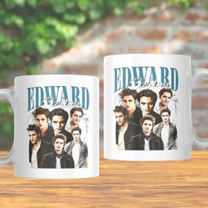 Edward Cullen Mug, Twighlight Vampire Cup, Team Edward Gift For Fan, Bookish Movie Drinkware