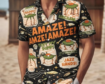 Camisa Rocky Amaze Amaze Amaze para hombre, camisa del libro Ave María para él, camisa del libro Alien, regalo para amantes de la ciencia ficción