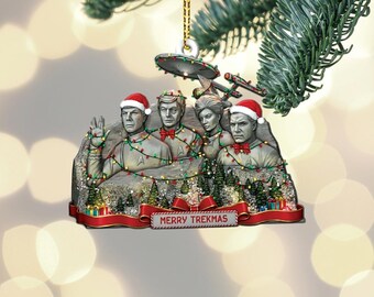 Legends Mountain Christmas Ornament, Xmas Sci-Fi Xmas Tree Hanging, Geek Holiday Decor, Funny Family Ornament, Trek The Halls