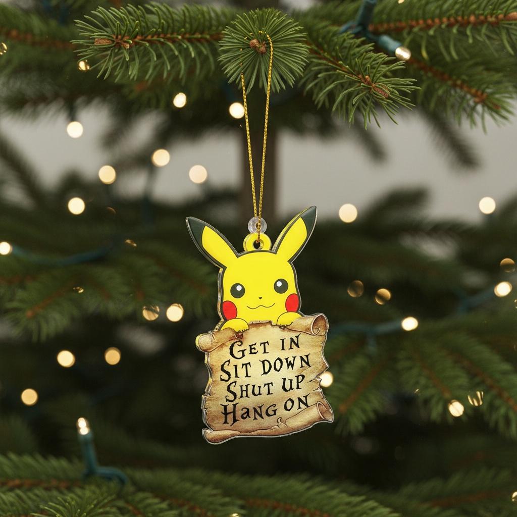 ピカチュウ Xmas Ornament & Tree Light セット ⚡ Pokemon Christmas tree ornaments 7 piece set ⚡ video game