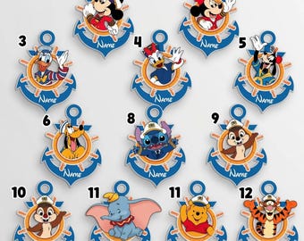 Personalized Disney Cruise Ship 2026 Magnet, Custom Name Disney Princess Magnet, Mickey And Friends Door Magnet