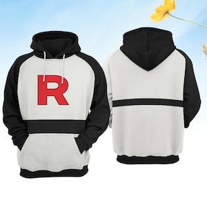 James Team Rocket Costume Hoodie, Cartoon Villain Cosplay Hoodie For Fans, Unisex Movie Love Hoodie For Men, Team Rocket Cosplay Hoodie