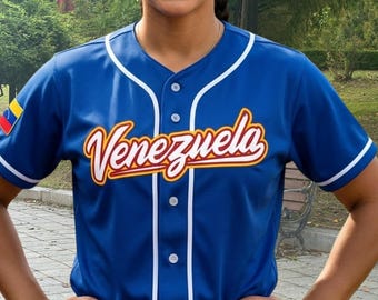 Camiseta de béisbol personalizada de Venezuela, Camiseta de Venezuela, Venezuela Libre, Camiseta del equipo de Venezuela, Camiseta del Mundial de Béisbol 2026
