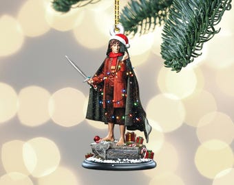 Frodo Christmas Ornament Movie Xmas Tree Hanging Christmas Decor Gift Fantasy Holiday Ornament